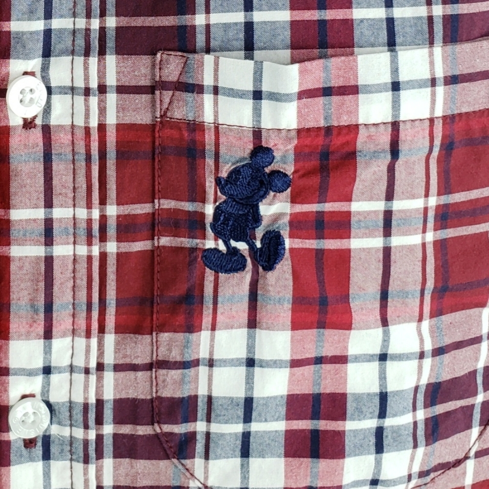 Disney Parks Plaid Button Down Dress Shirt - Picture 4 of 7